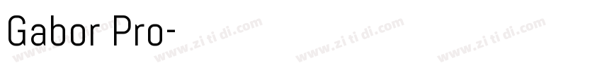 Gabor Pro字体转换
